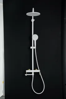 Душевая стойка Gappo G2409-83 белый/золото