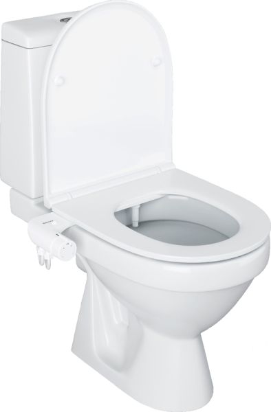 Унитаз-компакт Damixa Origin Evo 421788607SC безободковый с сиденьем микролифт и приставкой биде