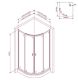 Душевой уголок Am.Pm X-Joy W88G-205-090BT 90x90