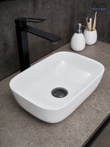 Раковина Gid N1334 51237 накладная белая 36x25x11.5