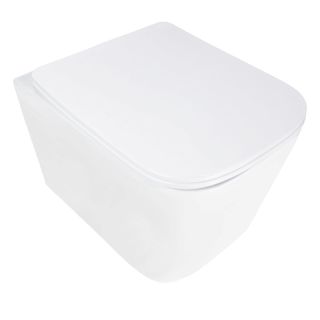 Унитаз подвесной Azario Aira AZ-5171T-WHT безободковый торнадо белый