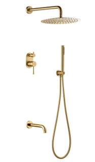 Душевая система Boheme Uno 464-2-MG золото матовое Душевая система Boheme Uno 464-2-MG золото матовое