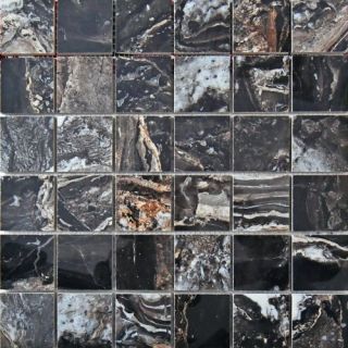 Керамогранит NEODOM N40001 Mosaico Nairobi Black Polished 5x5 30x30