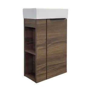 Тумба с раковиной Comforty Матэ 00-00015325 40 см Дуб темно-коричневый