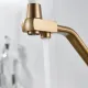 Смеситель для кухни с гибким изливом и подключением фильтра Maretti Eleganza GOLD ENG31RGF13, золотой сатин
