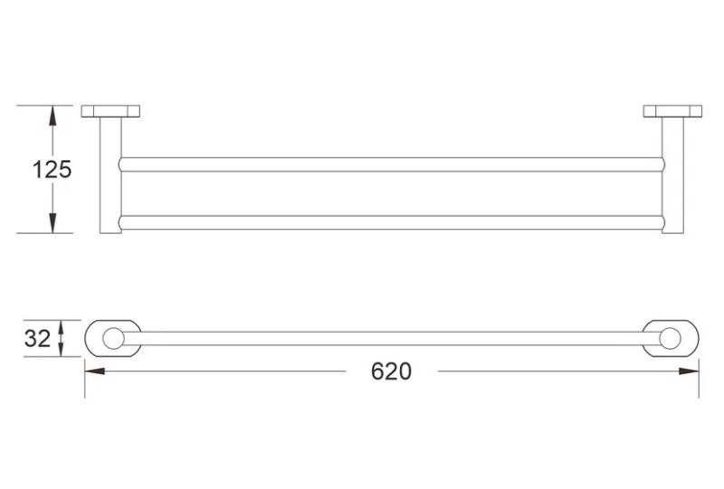 Полотенцедержатель Shevanik SG5127H чёрный