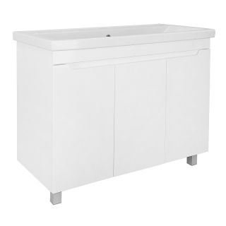 Тумба с раковиной Azario Kantri CS00097260 100 см белый глянец