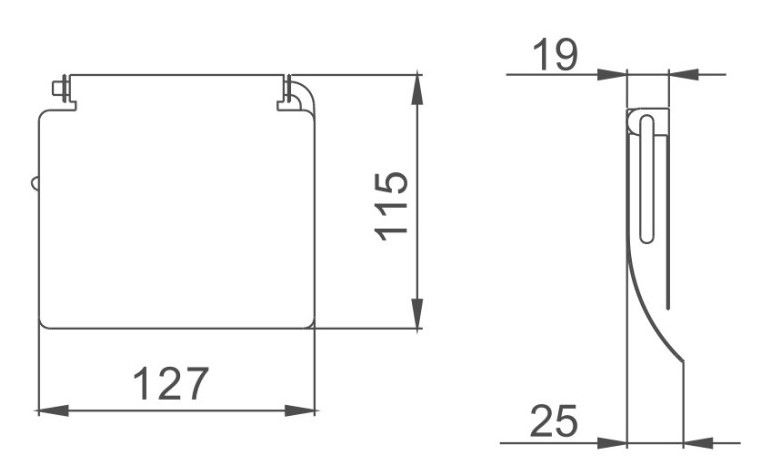 Держатель для туалетной бумаги Haiba HB504 хром