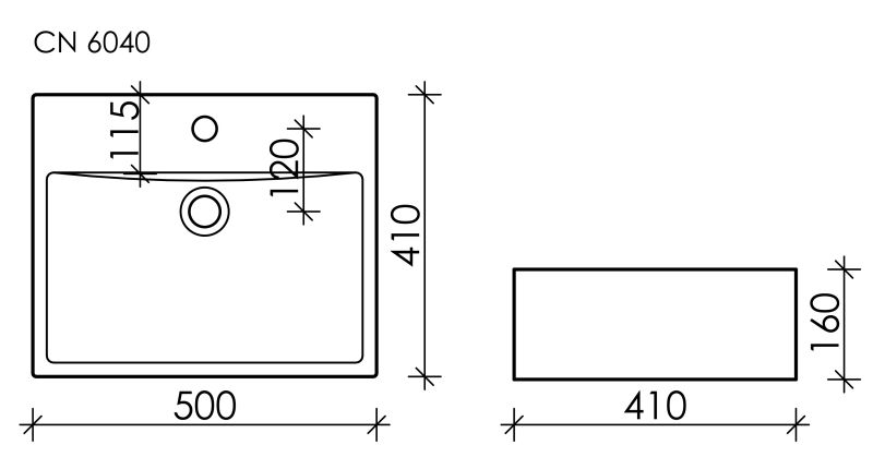 Раковина Ceramica Nova Element CN6040 50см белый