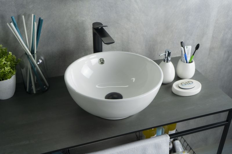 Раковина Gid N9002 51102 накладная белая 38.5x38.5x15