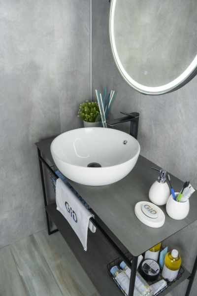 Раковина Gid N9003a 51103 накладная белая 43x43x17.5