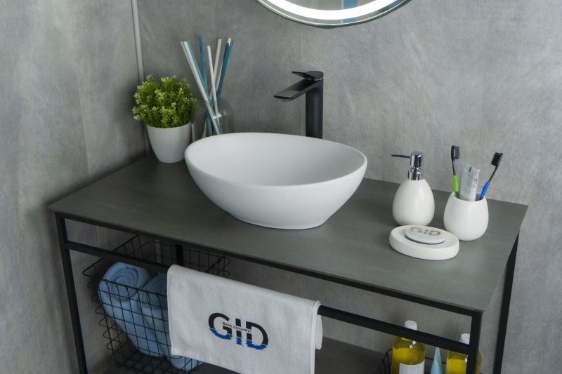 Раковина Gid N900 51164 накладная белый матовый 41x34x15