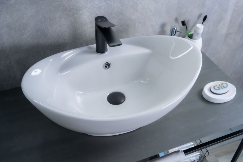 Раковина Gid N9018 51107 накладная белая 59x39x21