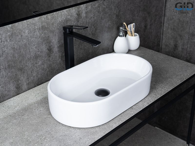 Раковина Gid N9020 51209 накладная белая 52.5x30.5x11.5 Раковина Gid N9020 51209 накладная белая 52.5x30.5x11.5
