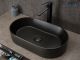 Раковина Gid N9020bg 53379 накладная черная  графит 52.5x30.5x11.5