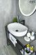 Раковина Gid N9026a 51112 накладная белая 60x40x15