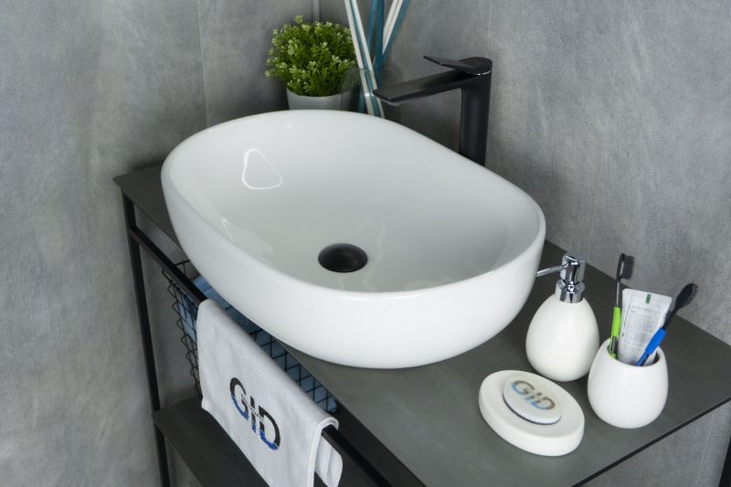 Раковина Gid N9026a 51112 накладная белая 60x40x15