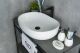 Раковина Gid N9026a 51112 накладная белая 60x40x15