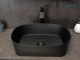 Раковина Gid N9028bg 53380 накладная черная графит 53x36x14