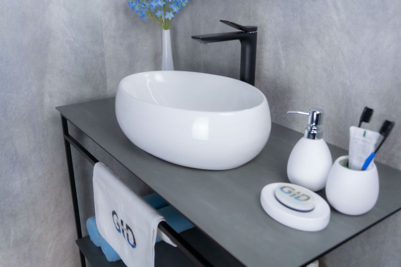 Раковина Gid N9030b 51115 накладная белая 48x34x15
