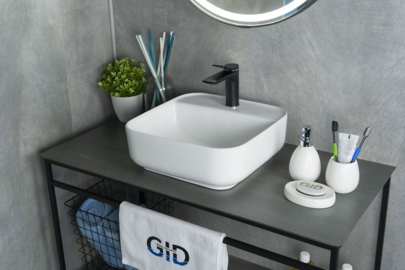 Раковина Gid N9044 51165 накладная белая 38.5x38.5x14