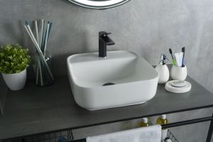 Раковина Gid N9044 51165 накладная белая 38.5x38.5x14