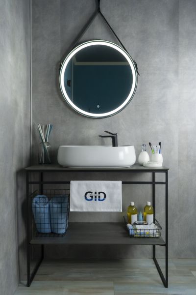 Раковина Gid N9048 51185 накладная белая 59x46x15