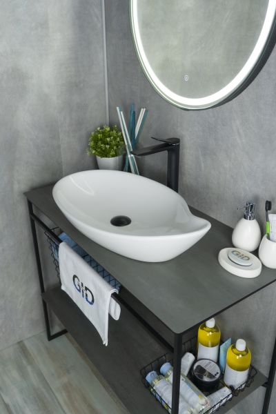 Раковина Gid N9052 51116 накладная белая 65x38x14 Раковина Gid N9052 51116 накладная белая 65x38x14