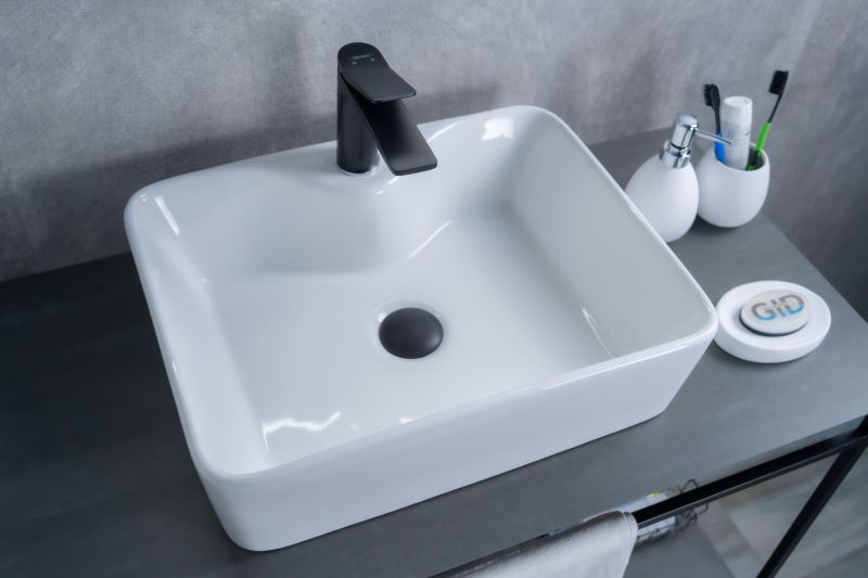 Раковина Gid N9091 51176 накладная белая 48x37x13