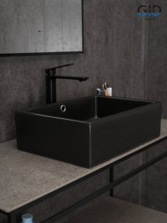 Раковина Gid N9129bg 53381 накладная черная графит 50x38x14.5 Раковина Gid N9129bg 53381 накладная черная графит 50x38x14.5