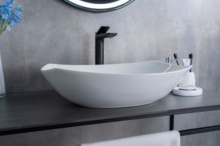 Раковина Gid N9137 51177 накладная белая 56x40x16