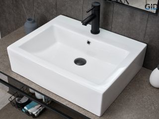 Раковина Gid N9157 51216 накладная белая 57x45.5x15.5 Раковина Gid N9157 51216 накладная белая 57x45.5x15.5