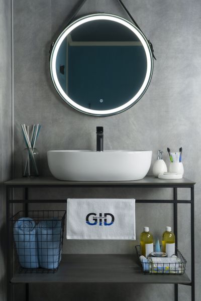 Раковина Gid N9163 51127 накладная белая 59x41x16