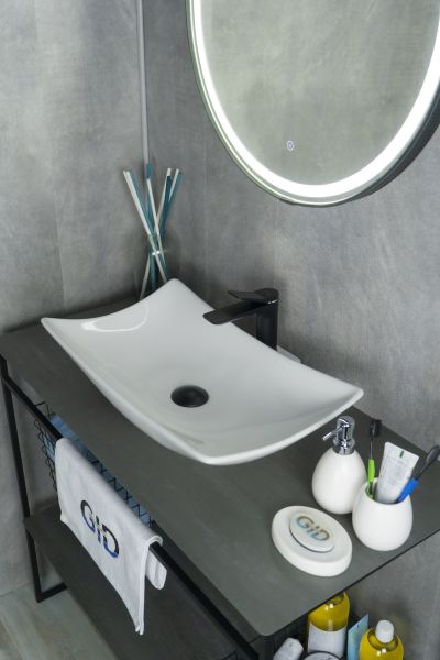 Раковина Gid N9176 51129 накладная белая 56x42x10.5