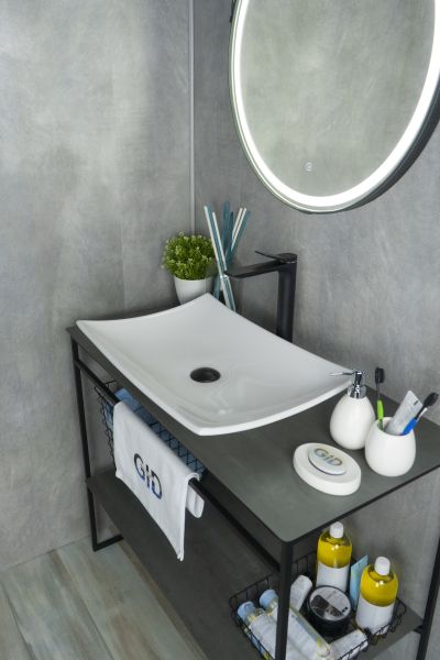 Раковина Gid N9177 51170 накладная белая 60x39x11.5