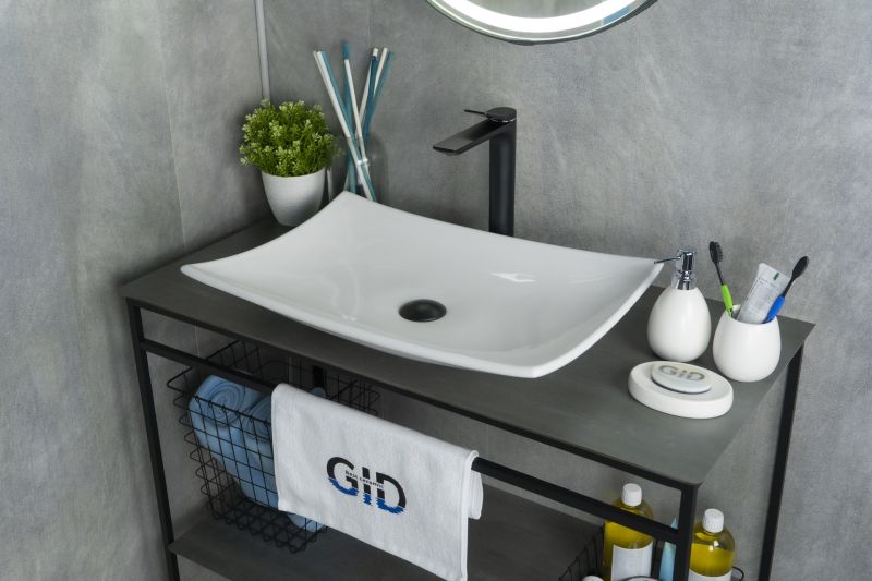 Раковина Gid N9177 51170 накладная белая 60x39x11.5