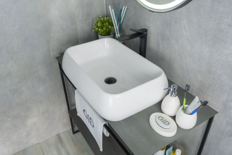 Раковина Gid N9239 51134 накладная белая 60x40x15