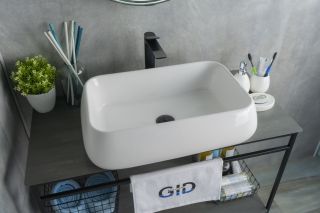 Раковина Gid N9239 51134 накладная белая 60x40x15 Раковина Gid N9239 51134 накладная белая 60x40x15