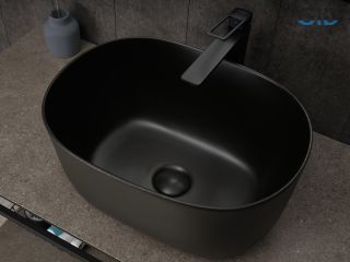 Раковина Gid N9302bg 53377 накладная черная графит 45x32x22 Раковина Gid N9302bg 53377 накладная черная графит 45x32x22