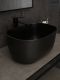 Раковина Gid N9302bg 53377 накладная черная графит 45x32x22