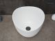 Раковина Gid N9303wg 51221 накладная белый матовый / белый графит 36x36x32