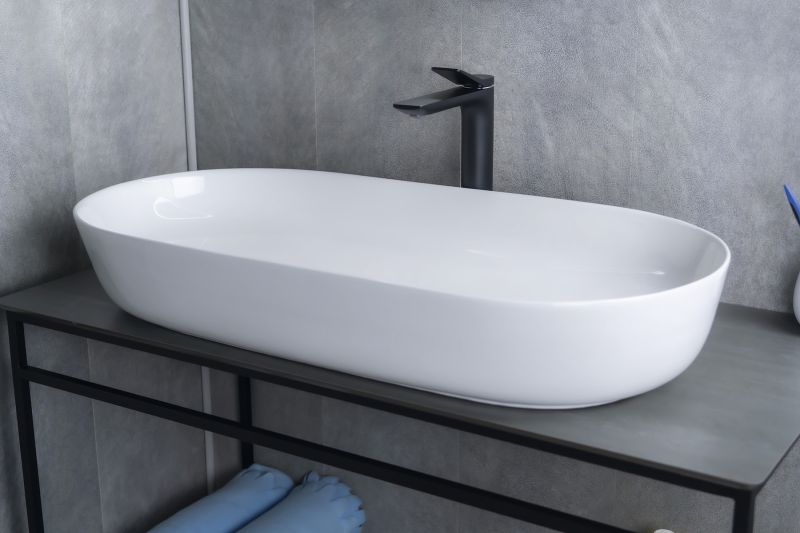 Раковина Gid N9348 51200 накладная белая 81x41x14