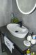 Раковина Gid N9398 51142 накладная белая 61x37x12