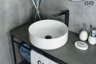Раковина Gid N9424 51179 накладная белая 40x40x12 Раковина Gid N9424 51179 накладная белая 40x40x12