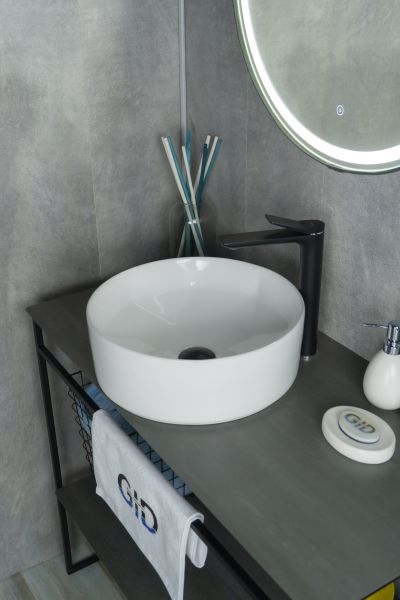 Раковина Gid N9425 51144 накладная белая 40x40x15