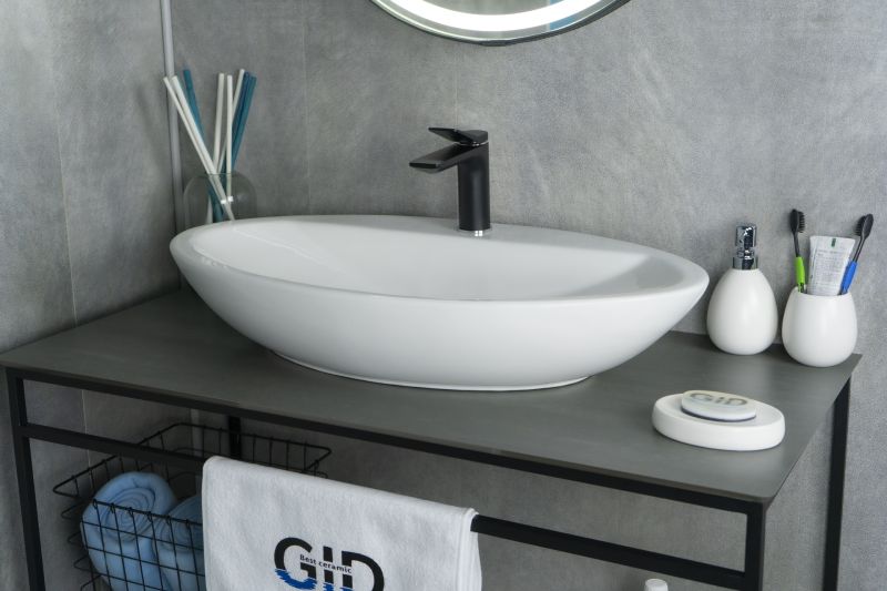 Раковина Gid N9435 51149 накладная белая 73x41.5x13.5