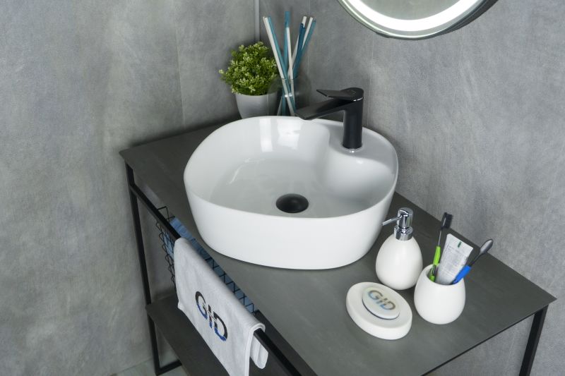 Раковина Gid N9442 51153 накладная белая 44x44x14