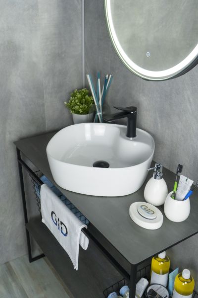 Раковина Gid N9442 51153 накладная белая 44x44x14