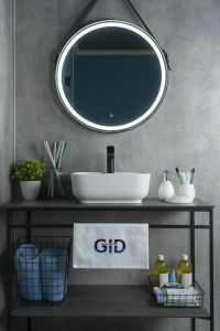 Раковина Gid N9443 51154 накладная белая 41x41x15
