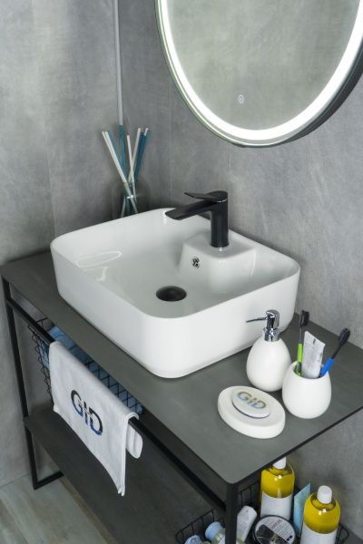 Раковина Gid N9445 51155 накладная белая 52x41.5x15